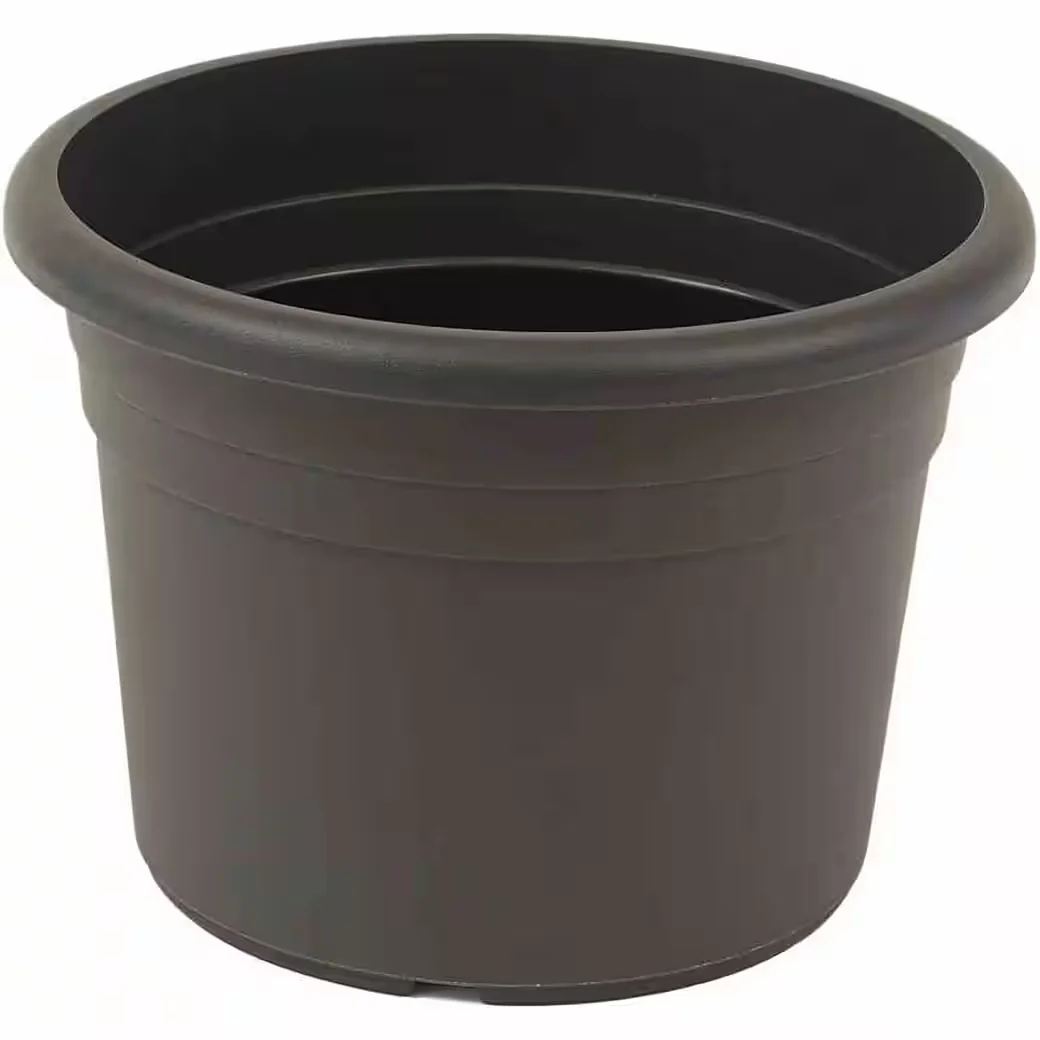 GARDAMO CILINDRO Pflanzkübel 15 cm anthrazit Kunststoff mit Drainage
