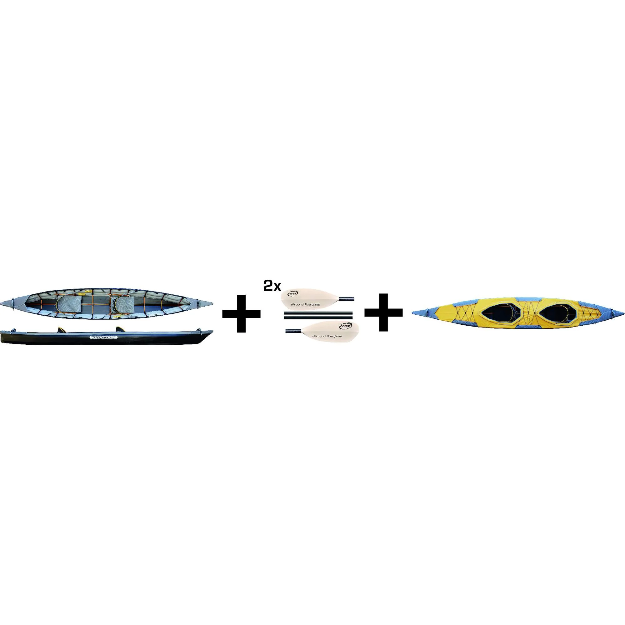 Pakboats Puffin Saranac Faltkajak Jubelpaket Set