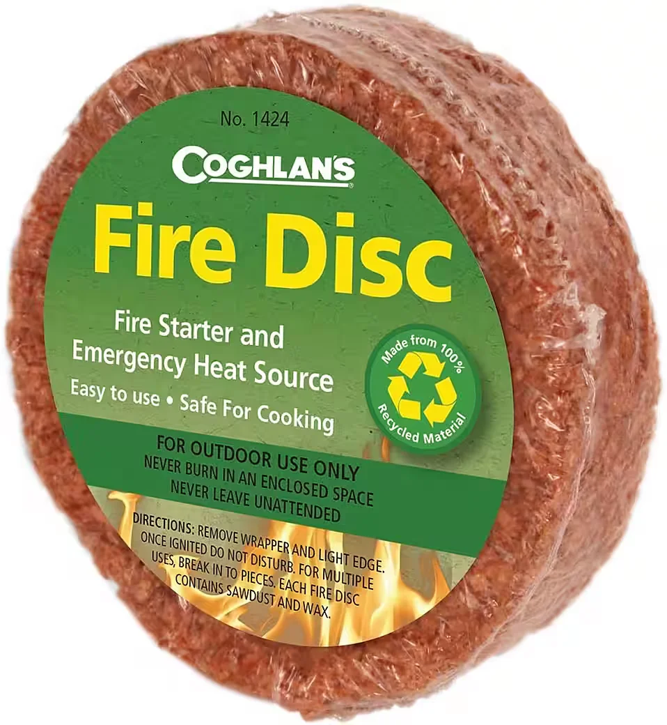 Coghlans Fire Disc Feueranzünder für Grill Ofen Lagerfeuer