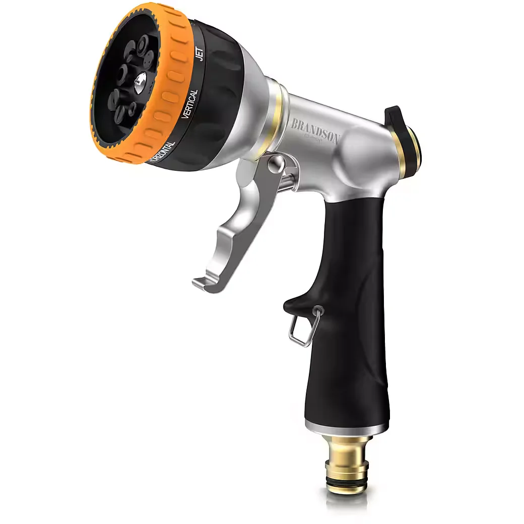 Brandson Multifunktions-Gartenbrause Metall, 8 Sprühmuster