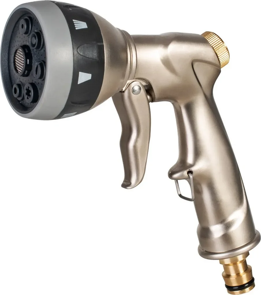 CELLFAST Spritzpistole BRASS aus Messing, 7 Funktionen, Sprinkler