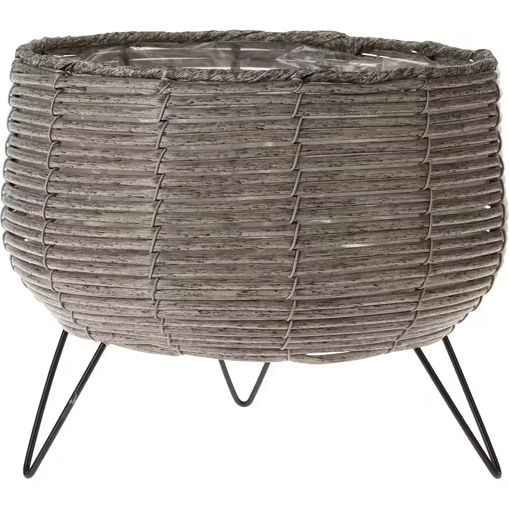 HOME & STYLING COLLECTION Blumentopf Korbform rund Durchmesser 25,5 cm