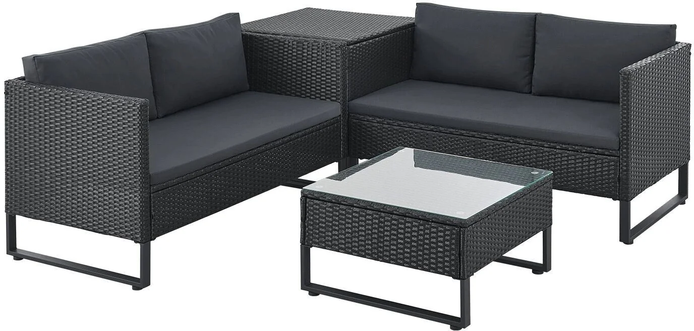 Juskys Gartenlounge-Set Santorini für Terrasse und Garten